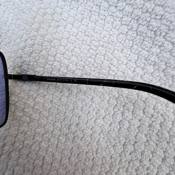 Prada Black and Blue Geometric Sunglasses - Picture 7 of 17